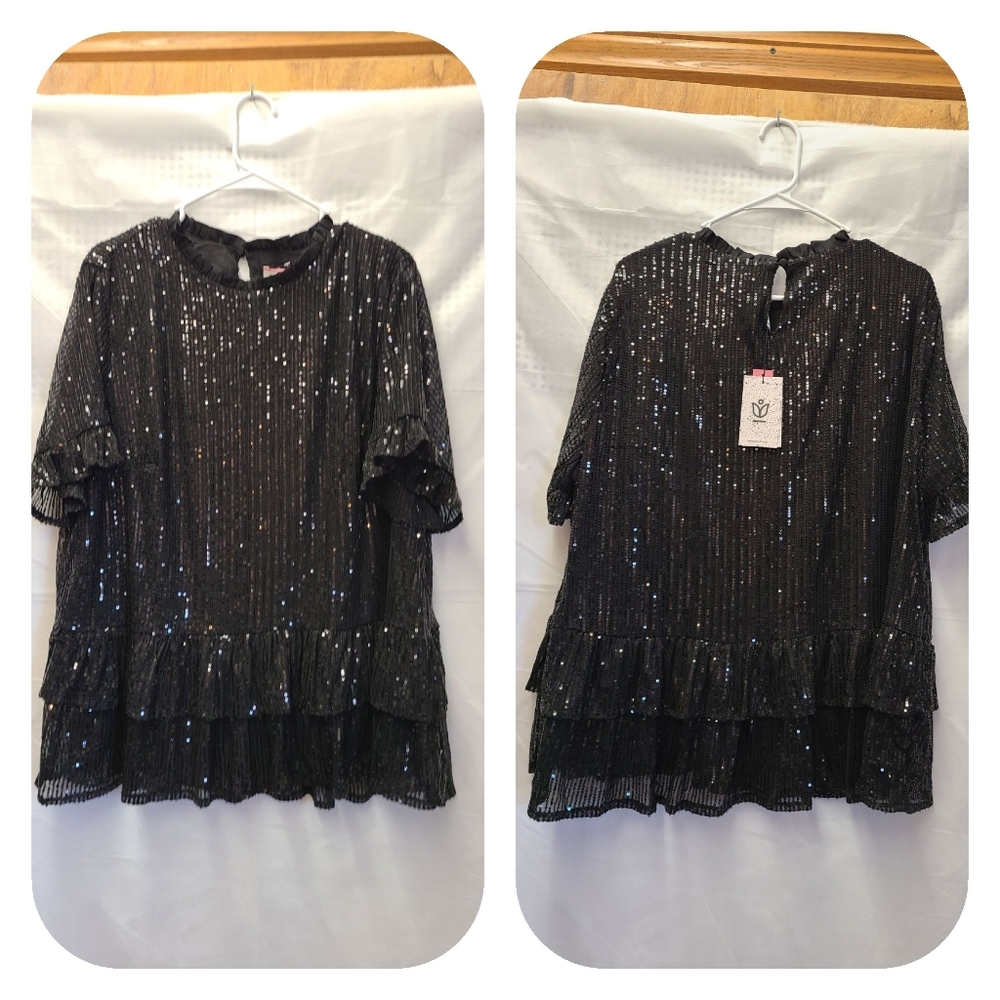 BNWT Andree sequins top
